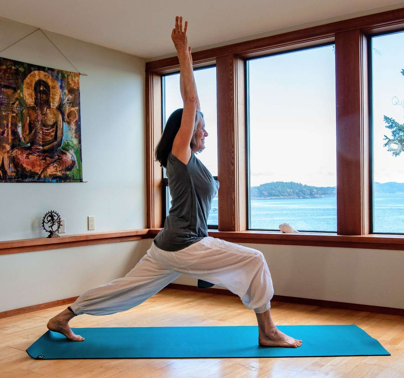 Catherine McEwen at Anam Cara Yoga Studio on Salt Spring Island