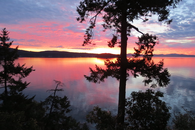 Sunrise on Salt Spring Island yoga retreat